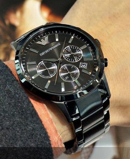 Emporio Armani Chronograph Analog Black Dial Men's Watch AR2453