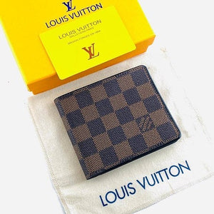 LV Leather Heavy quality Brown Color latest full printed design Fancy look wallet for men's LV-W-585