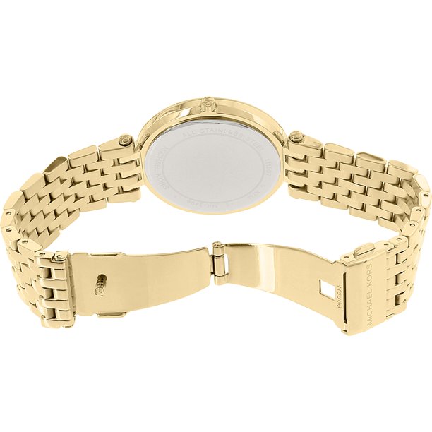 Branded Blue Dial Women's Watch With Gold Color Strap Watch For Women's or Girl MK-8823 Analog Dial Women's Or Girls watch