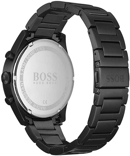 Hugo Boss Branded Analog Chronograph With Date function, IN Full Black Color Watch For Men's -BS-1513711