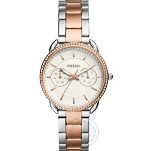 Rose Gold Silver Women's ES-4396 Watch for Girl or Woman Two Tone - Best Gift For Women