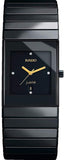 Rado Black Watch Luxury Centrix RD CERAMIC SQUARE Analogue Black Dial Ceramic Men's Watch Square