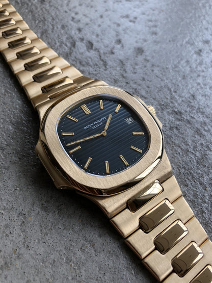 Patek Philippe Nautilus Mad Watch Qurtz Movement Rose Gold Gold Dated Watch For Men's-Best Men's Collection PK-25686SP