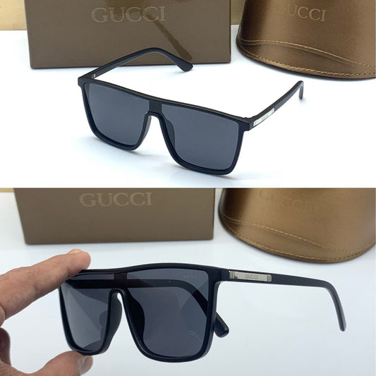 Branded Black Color Design Glass Bold Stick Men's Women's Sunglass for Man Woman or Girl GG-0090S Black Stick Gift Sunglass