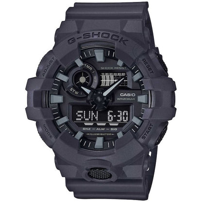 Casio G-Shock Analog-Digital Black Dial Grey Belt Men's Watch - GA-700UC-8ADR(G768) Black Color Dial Day And Date Gift Watch Shock