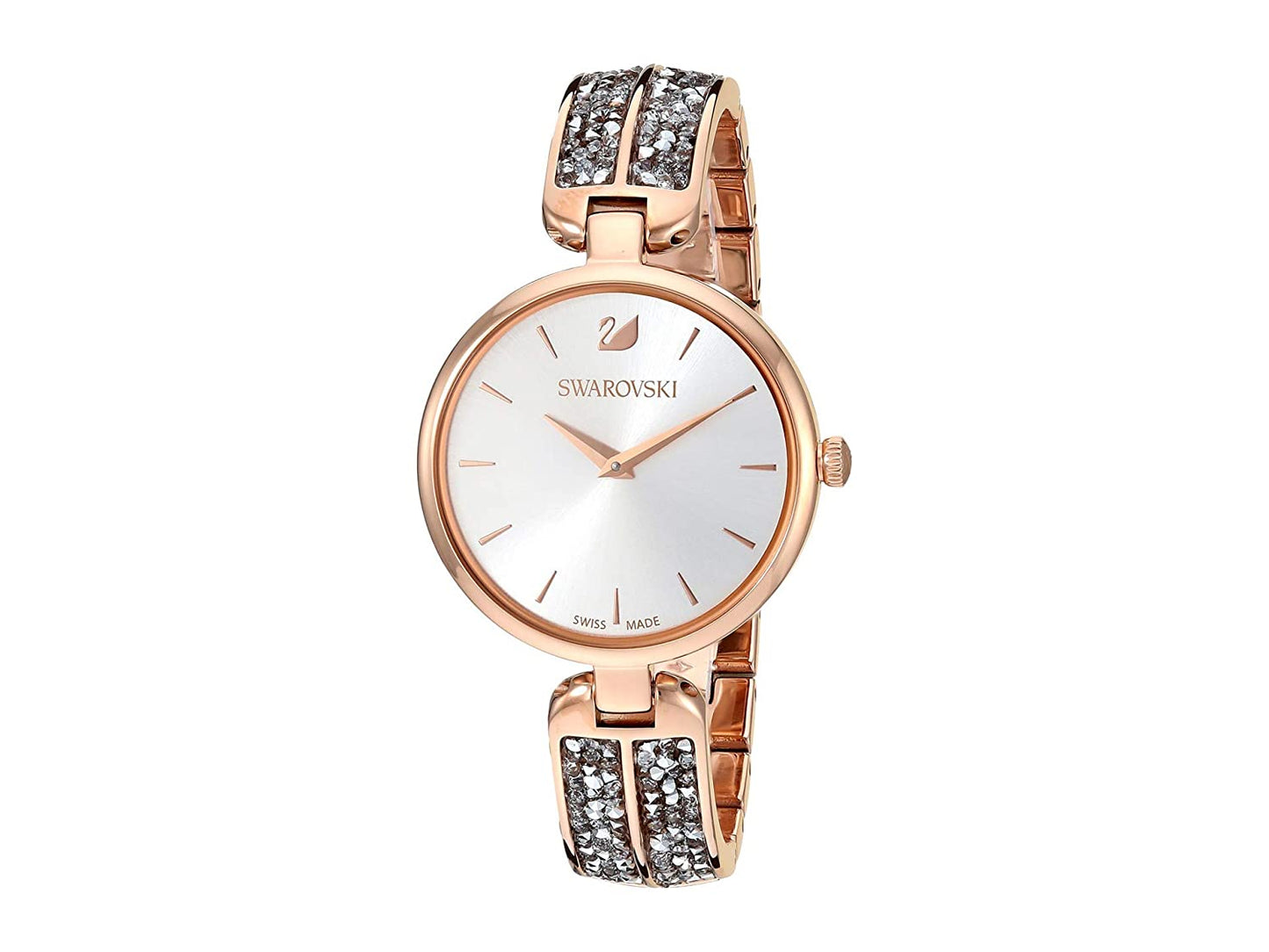 5519306 Analog Dream Rock Watch With Gold Case And Diamond Band for Women and Girls Vintage Collection- Best Gift SW-5506