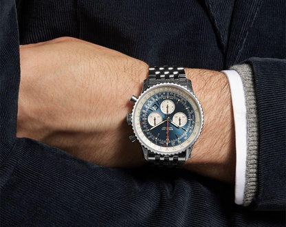 Breitling Men's AB012012-BB01 Navitimer Chronograph AB-BLACKBlack Leather Watch For Man