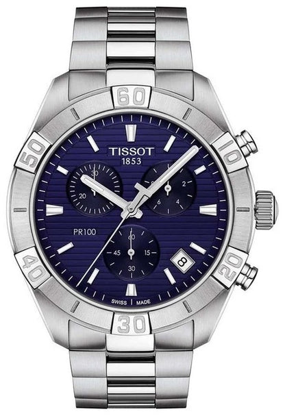 Tissot 1853 Chronograph Blue Dial New Stylish Branded Men's Watch For Man jacket T1016171104100