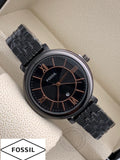 Branded Black Strap Women's ES-987 Watch For Woman or Girl Black Dial Date Gift Watch