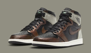 Air Jordan 1 Retro Black/Light Army-Sail-Fresh Mint Shoes For Man And Boys 555088-033