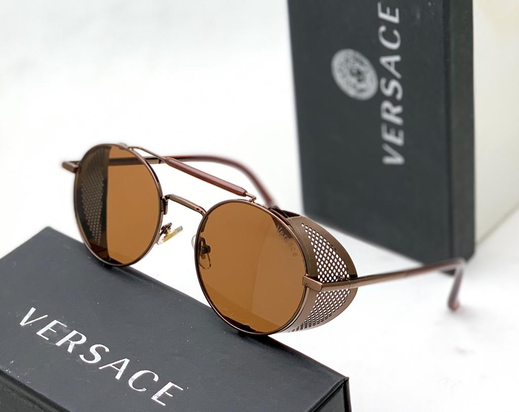 Branded Brown Color Glass Men's Sunglass For Man Ver-874 Brown Stick Gift Sunglass