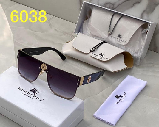 Branded Oversized Black Purple Multicolor Shade Transparent lens With Black Color BOld Stick Sunglass For Men's Or Women's BB-6139 Square Frame Sunglass Gift