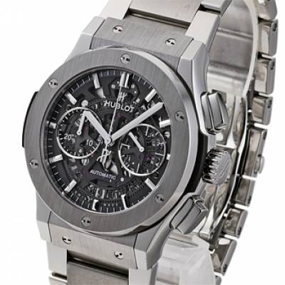 Hublot Classic Fusion Titanium Silver Strap Chronograph Men's Watch Hublot 525.NX.0170.NX For Man-Best Gift