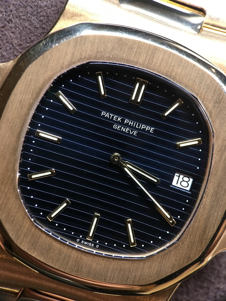 Patek Philippe Nautilus Mad Watch Qurtz Movement Rose Gold Gold Dated Watch For Men's-Best Men's Collection PK-25686SP