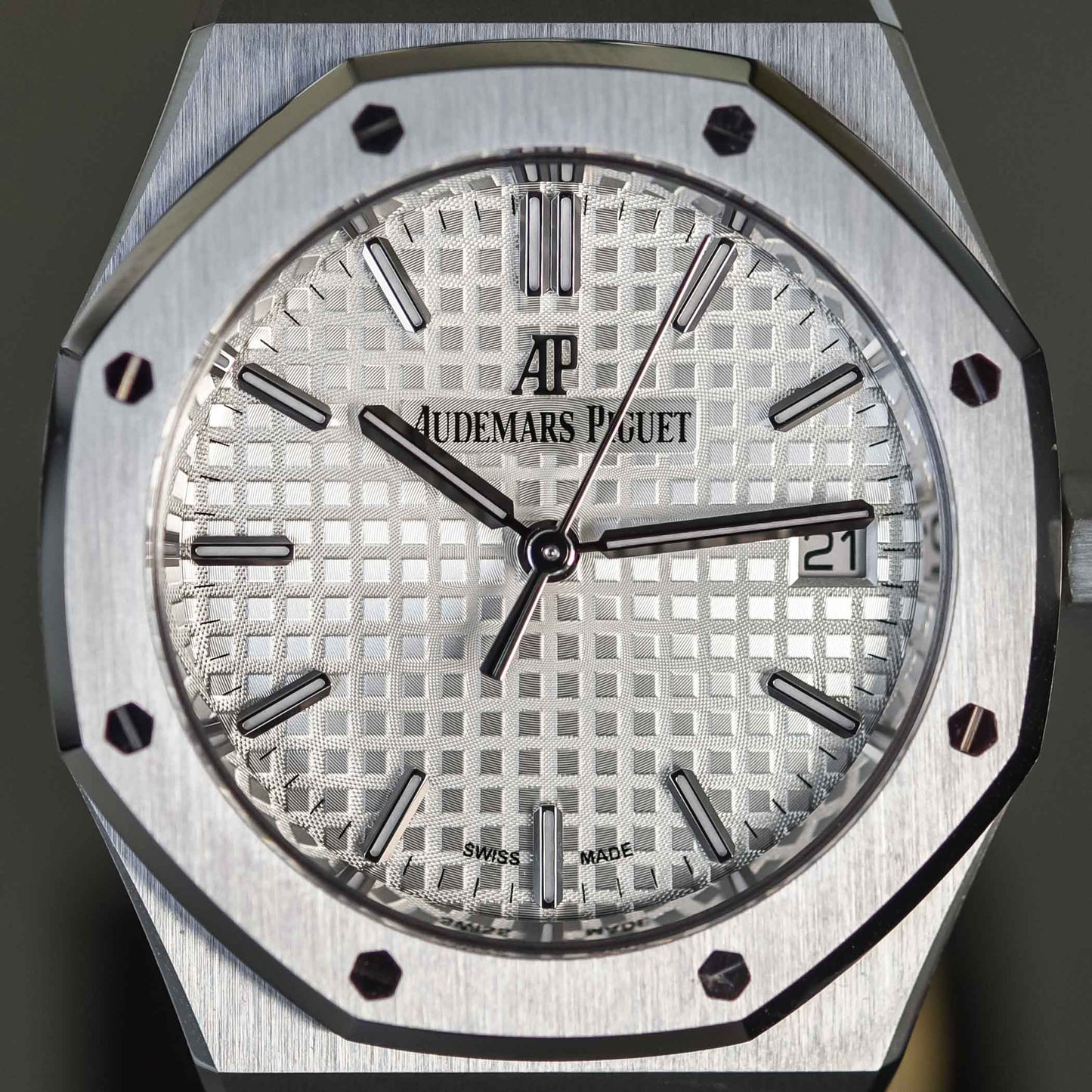 Aude mars Piguet Royal Oak Self-winding Extra-Thin In A Luscious New Plum Tone Dial New Arrival For Man With Grey crocodile Dial Design Watch AP-422908741