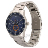 Titan Octane Blue Dial Silver Stainless Steel Strap Watch NL1632SM03