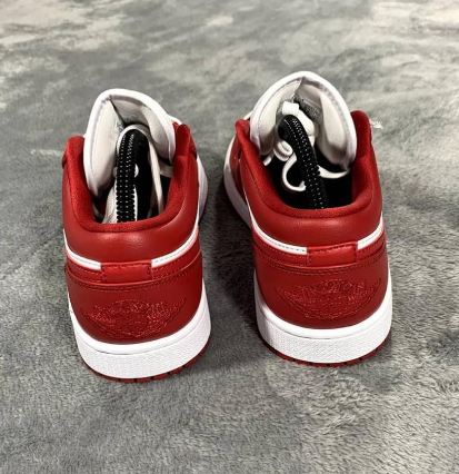 2020 New Air Jordan 1 Low Gym Red White Shoes For Men And Boys Basketball Shoes 553558-611