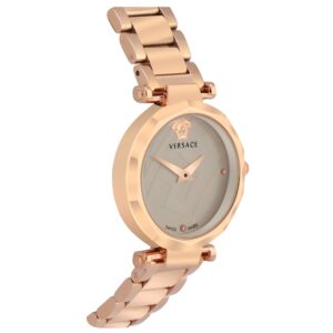 Rose Gold Strap New Stylish Branded Women's Bracelet Watch For Women And Girls Grey Dial Ver-53915 Genuine Formal look Watch