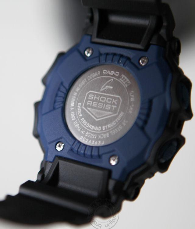 Casio G-Shock Analog Digital Black Belt Men's Watch For Man G-Shock: Gravity-Extra GXW-56E Black & Blue Color Dial Day And Date Gift Watch Shock