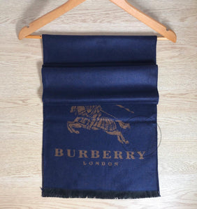 Burberry Branded Muffler Blue for men or women unisex MUFFLER-BUR02