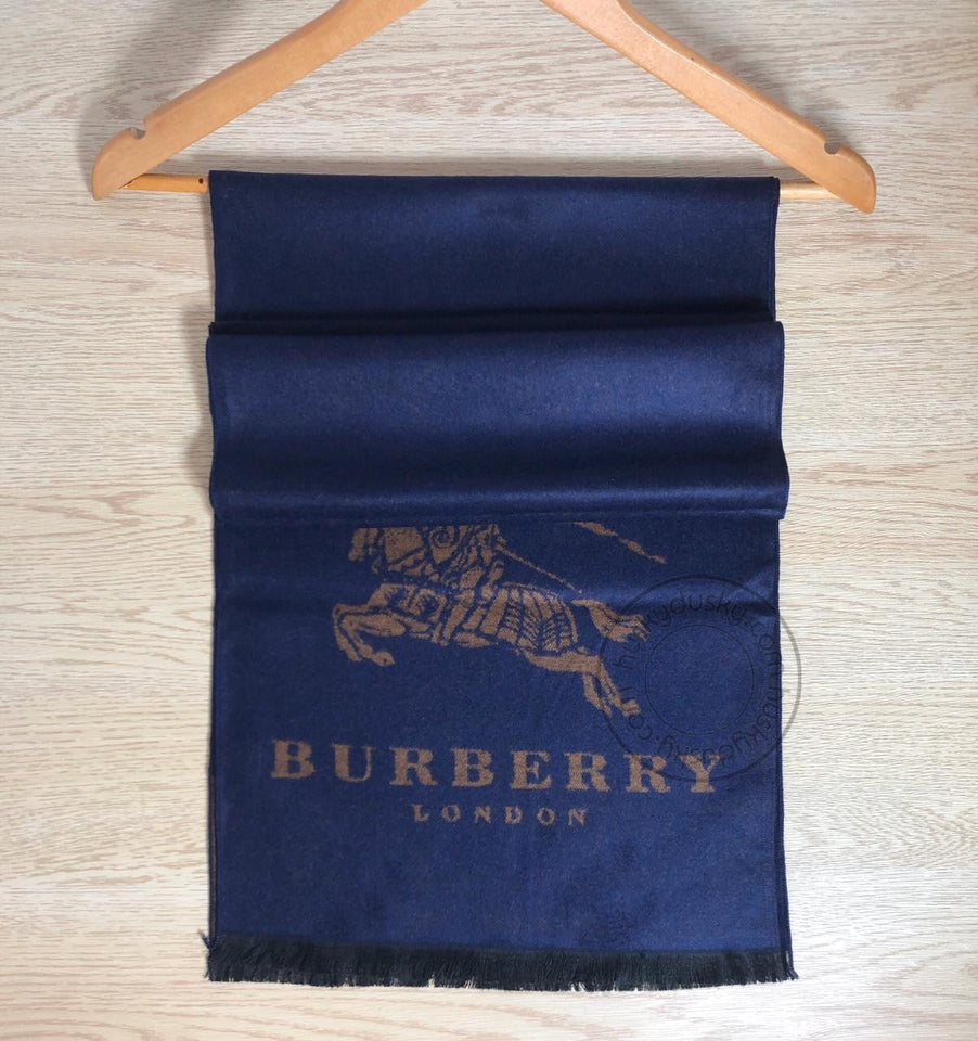 Burberry Branded Muffler Blue for men or women unisex MUFFLER-BUR02