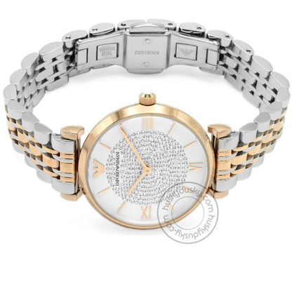 Watch AR1926 Silver Dimond Dial Multi Color Strap For Women-Best gift