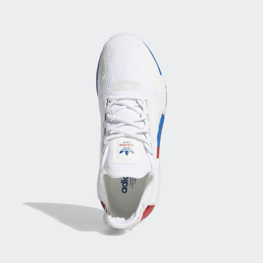 Adidas NMD R1 Boost V2 White Blue Red Shoes For Man And Boys FX4148