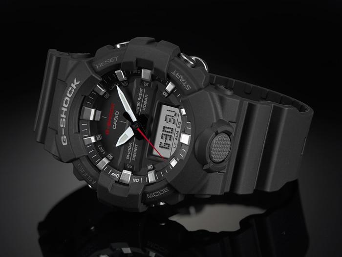 Casio G-Shock Analog Digital Black Belt Men's Watch For Man GA-800-1AER Multi Color Dial Day And Date Gift Watch