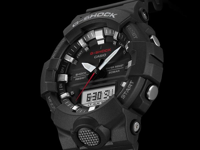 Casio G-Shock Analog Digital Black Belt Men's Watch For Man GA-800-1AER Multi Color Dial Day And Date Gift Watch