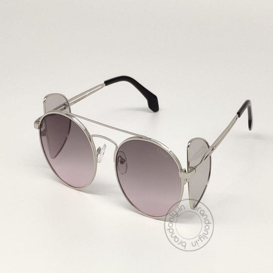 Design Purple Round Men's Sunglass For Man Woman or Girls With Side Shield DR-70 Silver Frame Women's Gift Sunglass