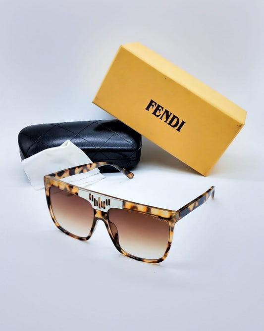 Branded Men's Sunglass For Men's Brown Shade Sunglass With Tiger Color Stick FN-769 For Man