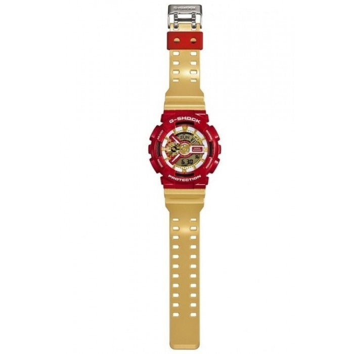 Casio G-SHOCK Watch Golden Dial Red Case Men's watch GA-110CS-4A