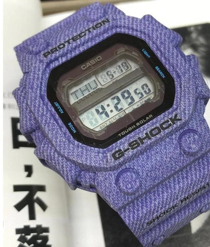 Casio G-Shock Analog Digital Blue Jeans Belt Men's Watch For Man GX-56 Black Color Dial Day And Date Gift Watch