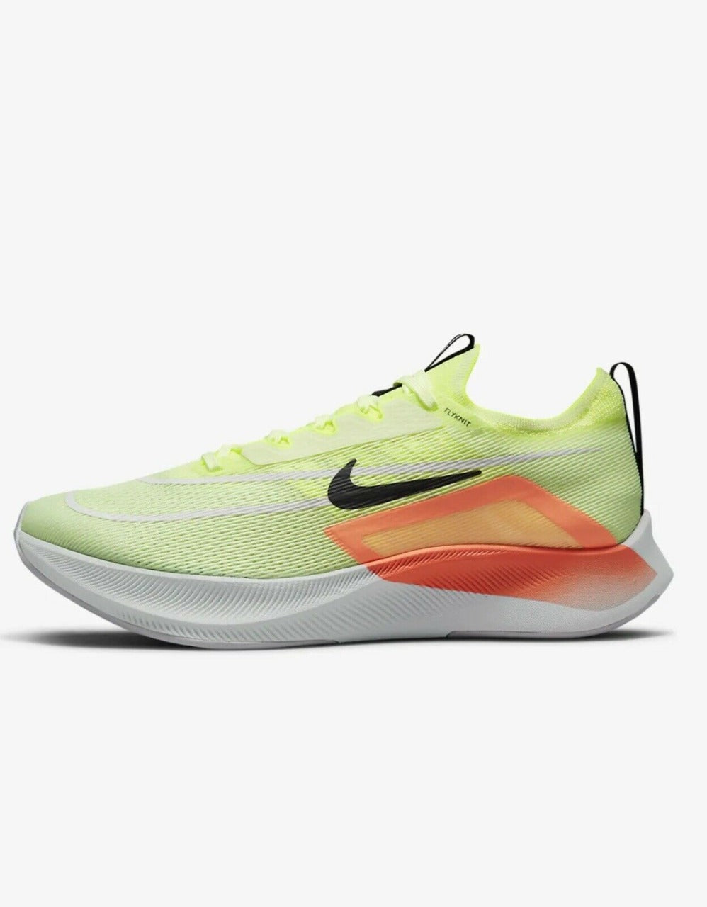 Nike Zoom Fly 4 Barely Volt Black Hyper Orange Color Running Shoes For Men And Women CT2392-700