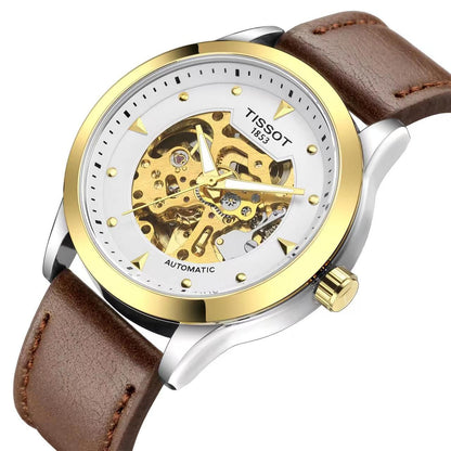 1853 Automatic Brown Strap Multi Color Dial Watch for Men TS-3482
