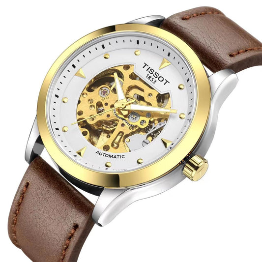 1853 Automatic Brown Strap Multi Color Dial Watch for Men TS-3482