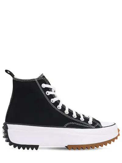 Converse All Star Men's Casual/Running Shoes Black And White Color High Ankle Shoes 166800C