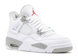 Air Jordan 4 Retro Gs White Oreo Fire Grey Black Tech Red Color Shoes For Boys And Girls DJ4699-100