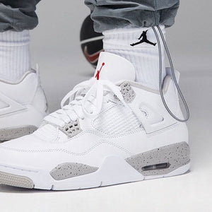 Air Jordan 4 Retro Gs White Oreo Fire Grey Black Tech Red Color Shoes For Boys And Girls DJ4699-100