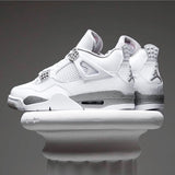 Air Jordan 4 Retro Gs White Oreo Fire Grey Black Tech Red Color Shoes For Boys And Girls DJ4699-100