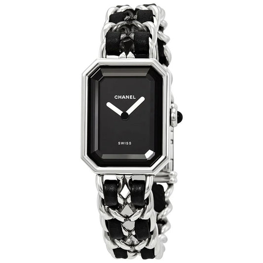 Silver And Black Strap New Stylish Branded Women's Watch For Women And Girls Black Color Dial CH-6586 Best Gift