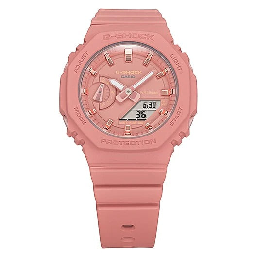 Chronograph Digital Pink Color Dial & Rubber Belt Men's And Women's Watch - Best Gift Watch GMA-S2100-4A2DR