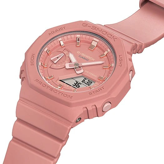 Chronograph Digital Pink Color Dial & Rubber Belt Men's And Women's Watch - Best Gift Watch GMA-S2100-4A2DR