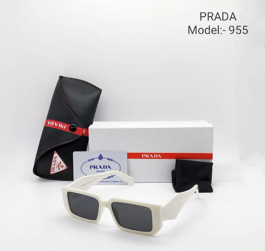 Latest Design WHITE Color Glass Mens and Womens PR-17Ws Black Frame Sunglass PRA-5718