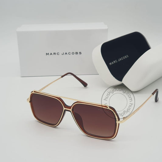 Branded Brown Glass Men's Sunglass For Man MJ-75 Brown & Gold Stick & Frame Gift Sunglass