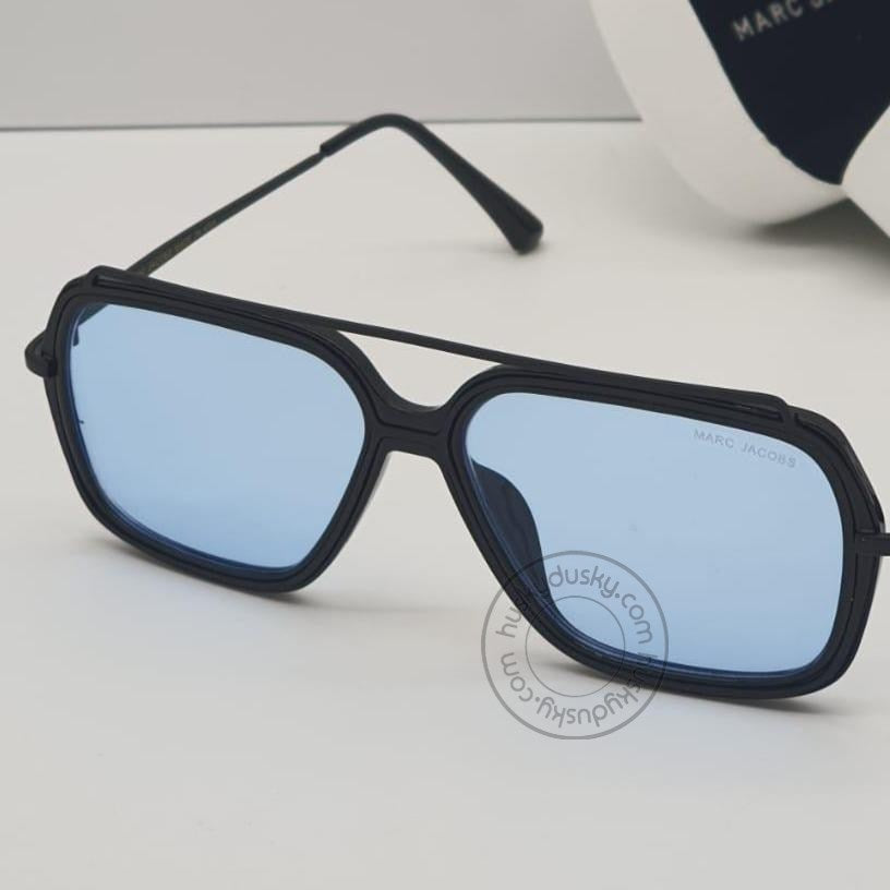 Branded Sky Blue Glass Men's Sunglass For Man MJ-43 Black Stick&Frame Gift Sunglass