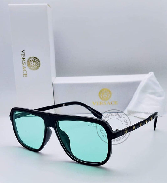 Branded Ocean Blue Glass Men's Sunglass For Man VER-201 Black Frame Gift Sunglass