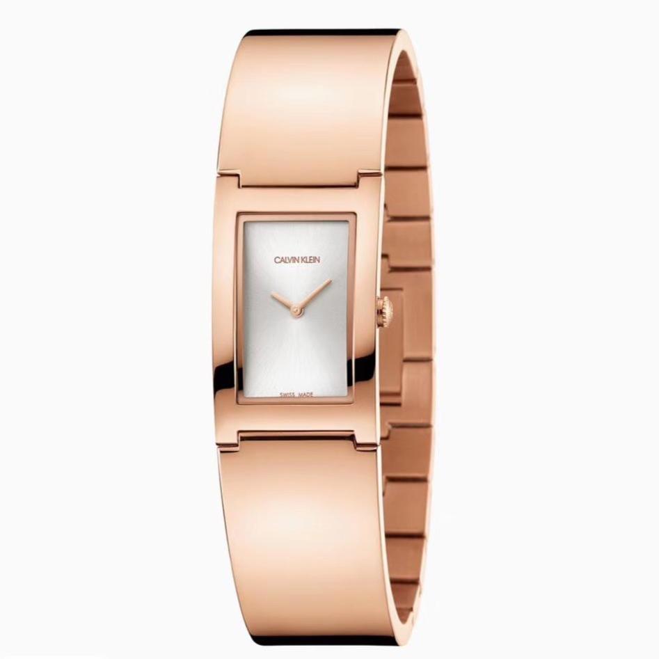 Rose Gold Women's Watch For Girl or Woman CK-56 White Dial Metal Strap- Gift