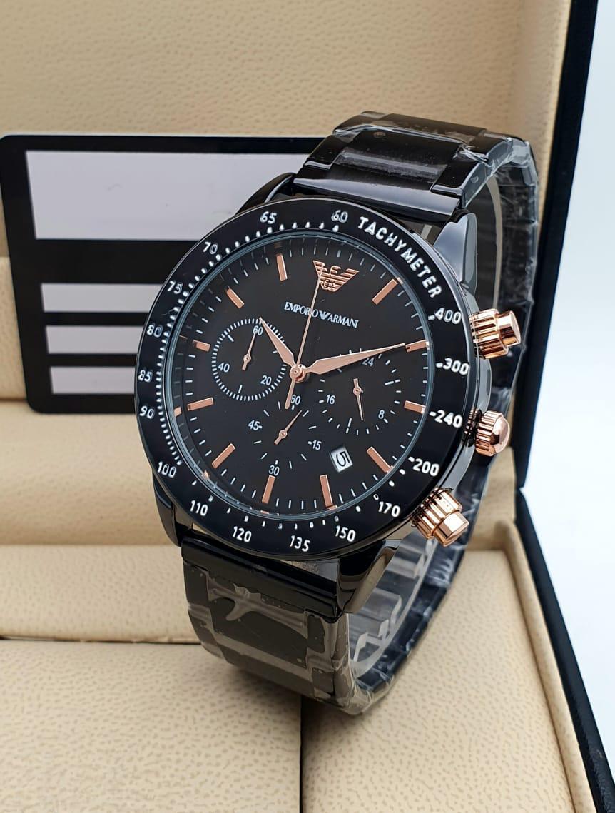 Emporio Armani Chronograph Black Dial Men's Watch -Best Gift_AR-70002