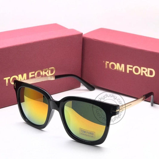 Latest Design Multi Color Glass Men's Women's For Man Woman or Girl TF-234 Black Frame Sunglass